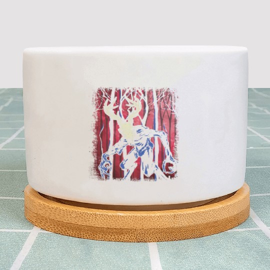 Wendigo Folk Creature Forest Halloween Cryptid Plant Pots