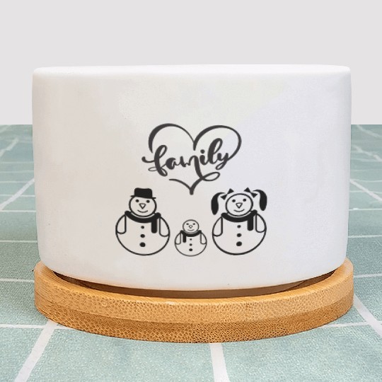 Love family heart Plant Pots