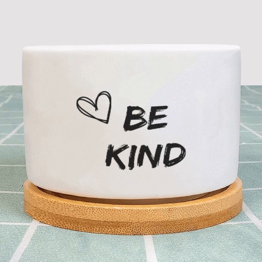 Womens Be Kind Plant Pots Cute Graphic Blessed Plant Pots