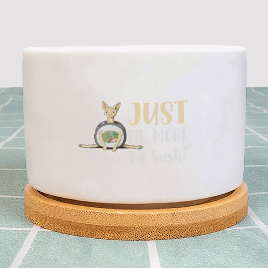 Just One More Piece Of Sushi Rolls Japanese Foodie Plant Pots