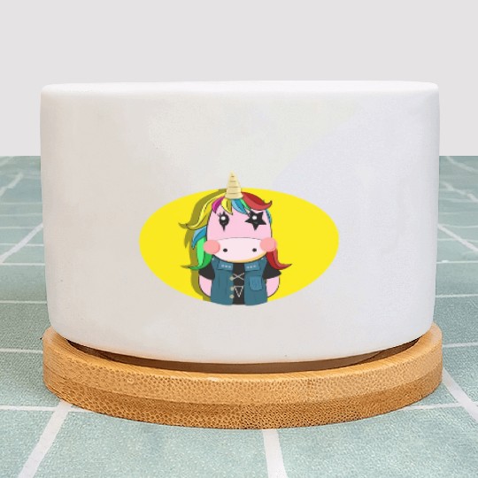 Unicorn Death Metal Plant Pots