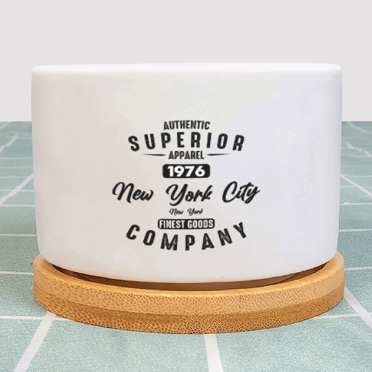 New York City Born In 1976 Vintage Birthday Plant Pots
