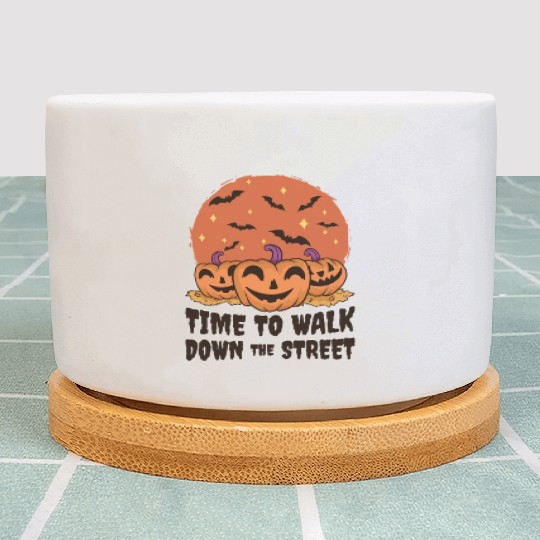 Retro Vintage Halloween Scary Lantern Horror Plant Pots