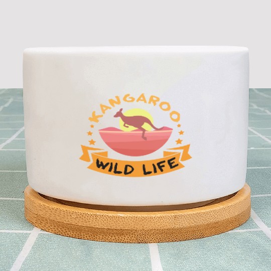 Kangaroo Wild Life Plant Pots
