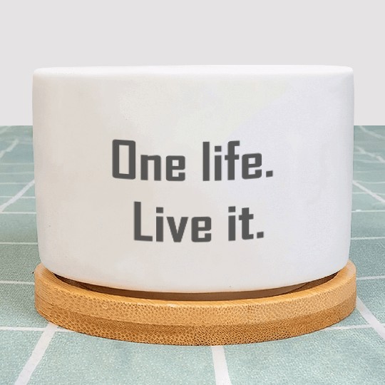 One life live it – your heart beats for adventure Plant Pots