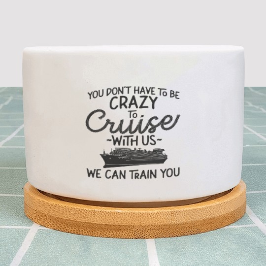 Cruise Ship Vacation Girl Friends Plant Pots
