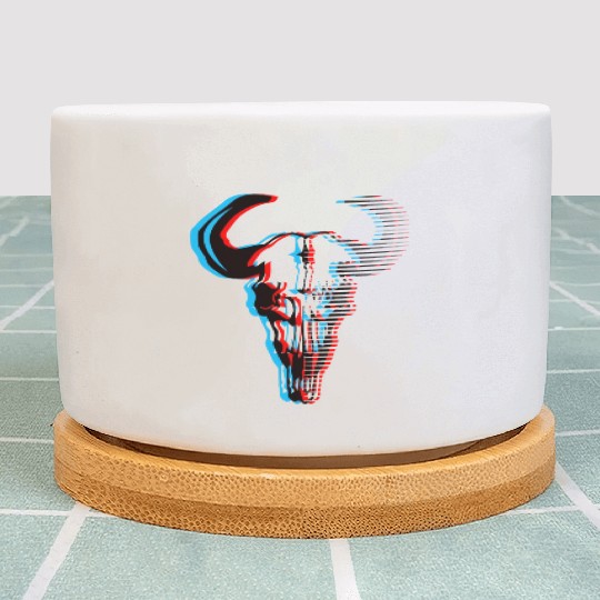 Buffalo skull Plant Pots