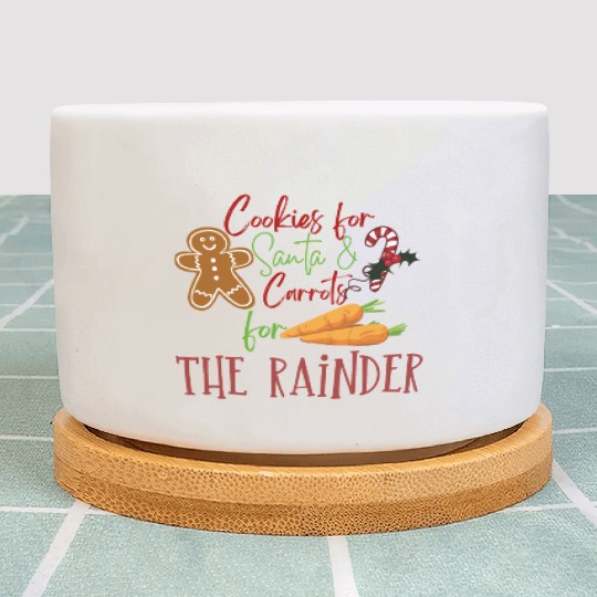 Christmas Cookie Graphic Plant Pots