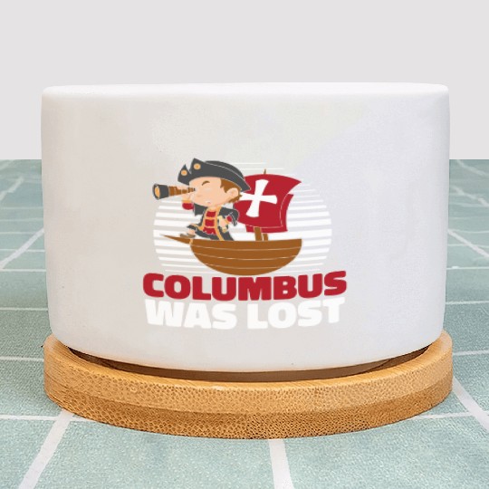 Columbus Day 1492 Plant Pots