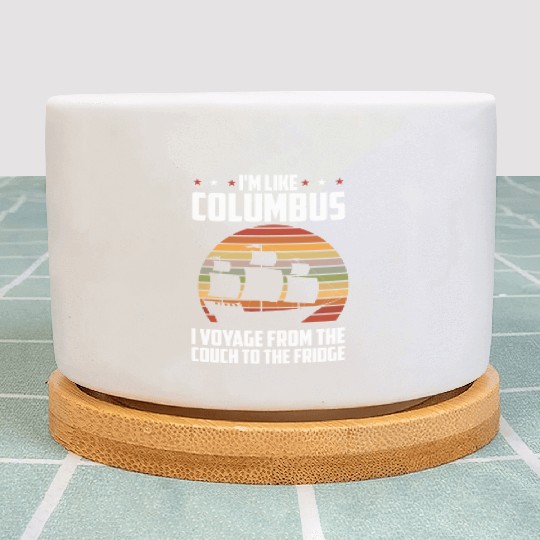 Columbus Day 1492 Plant Pots