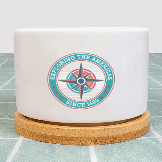 Columbus Day 1492 Plant Pots