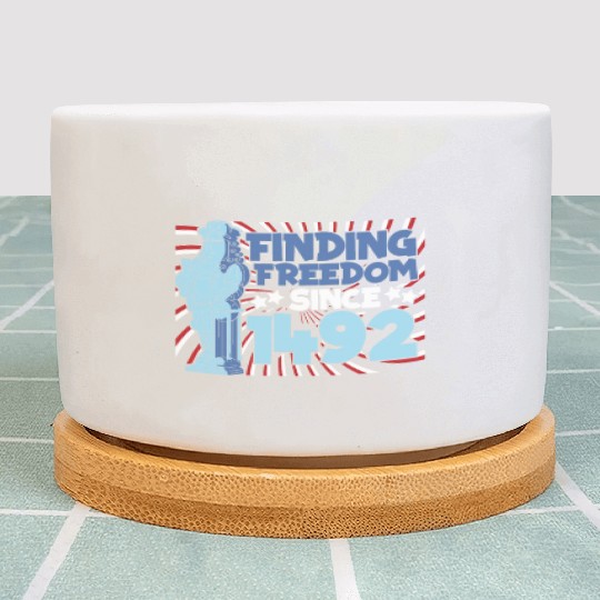 Columbus Day 1492 Plant Pots