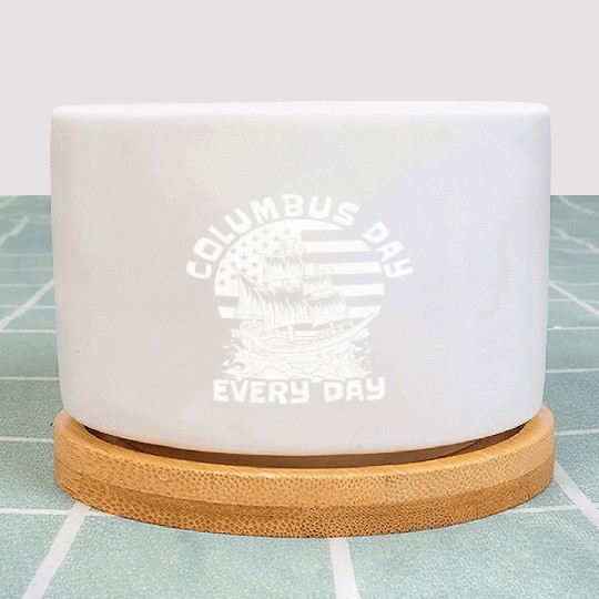 Columbus Day 1492 Plant Pots