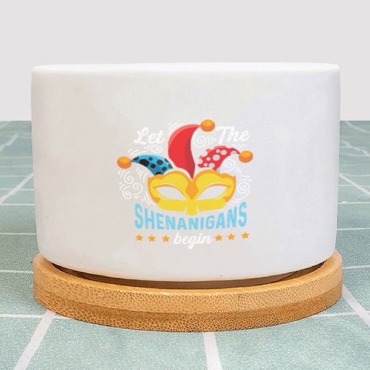 Shenanigans Begins Joker or Funny Person Gift Plant Pots