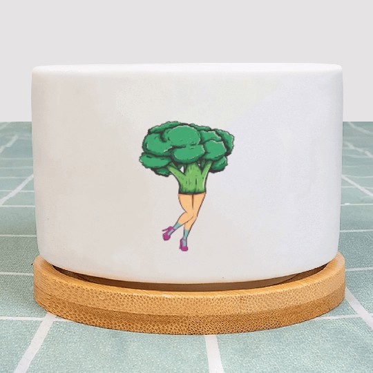 Broccoli Vintage Plant Pots