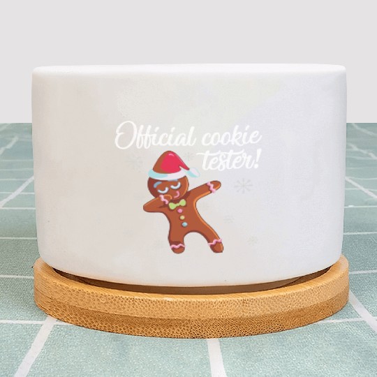 Official Christmas Cookie Tester Plant Pots