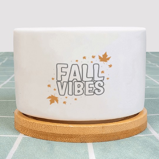 Halloween Theme Fall Vibes Coffee Lover Mug Gift, Plant Pots