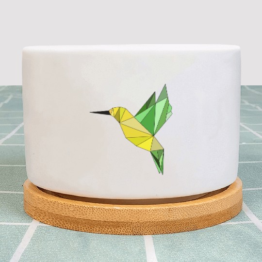Hummingbird geometrical Plant Pots
