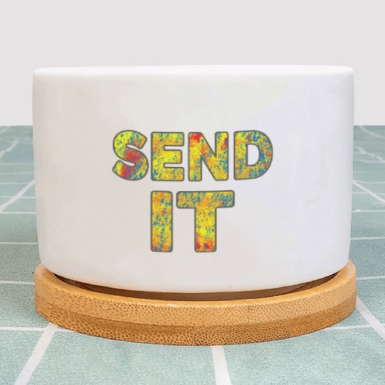 Mountain Bike - Send It - Fat Bike MTB Plant Pots