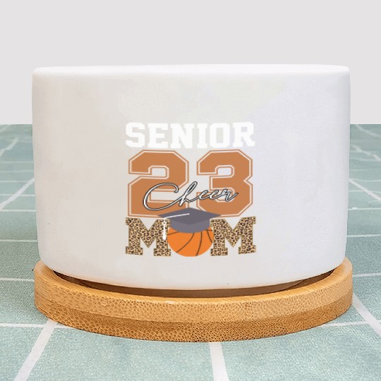 Senior Class Of 2023 Basketball Proud Cheer Mom Plant Pots