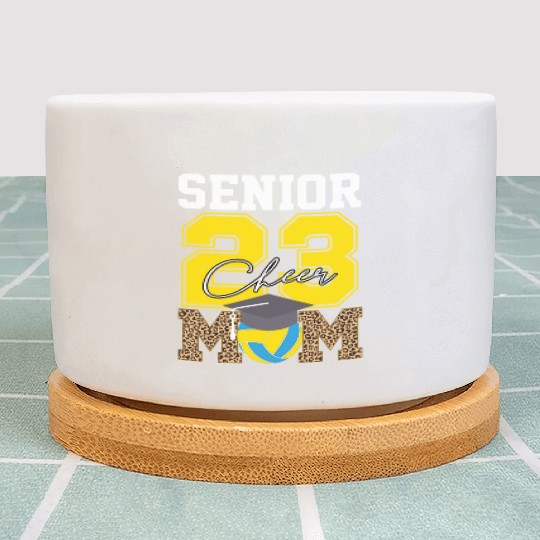 Cheer Mom Senior Class Of 2023 Volleyball Fan Gift Plant Pots