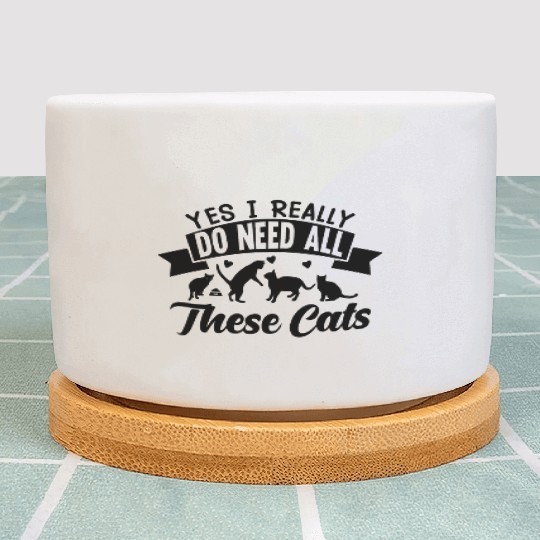 Cat Lovers: Yes I Really Do Need All These Cats Plant Pots