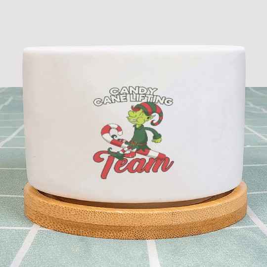 Candy Cane Candy Cane Lifting Team Elf Plant Pots