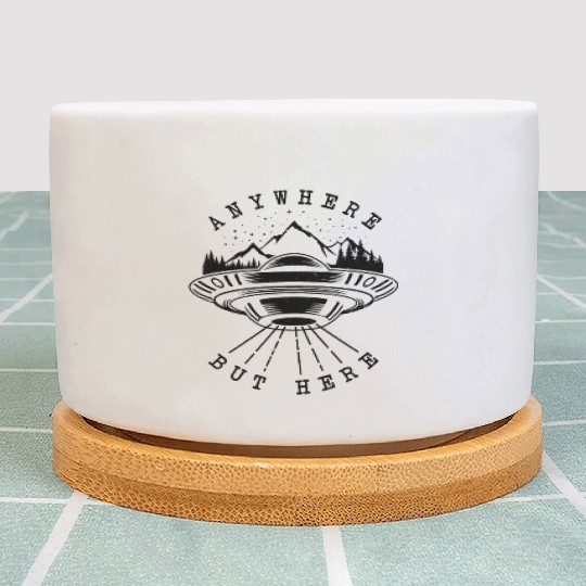 Anywhere But Here Alien & UFO Plant Pots