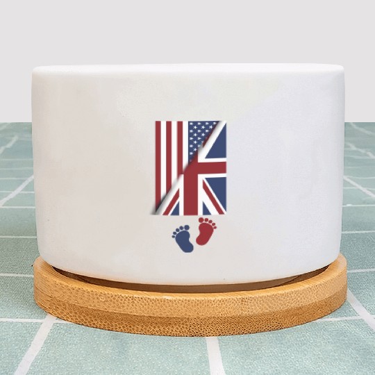 American Union Jack Flag Baby american union jack Plant Pots