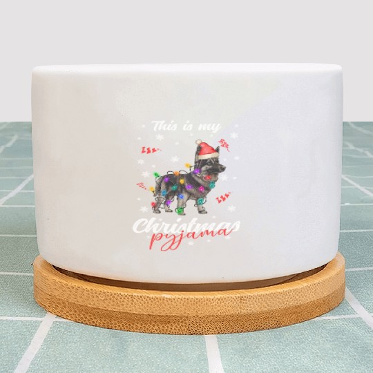 Winter Christmas Pyjama German shepherd dog Plant Pots