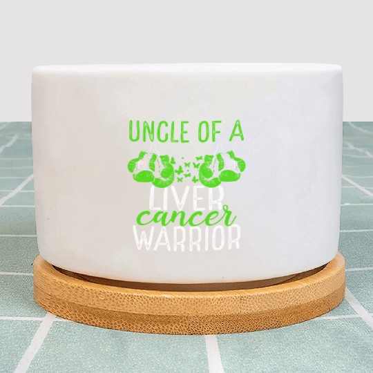 Uncle Liver Cancer Awareness Niece Nephew Plant Pots