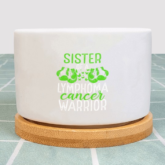 Sister Lymphoma Cancer Awareness Sibling Twin Plant Pots