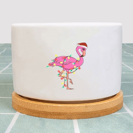 Christmas Animal Flamingo Fairy Lights Hat Plant Pots