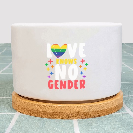 Love Knows No Gender Rainbow Pride Month Plant Pots