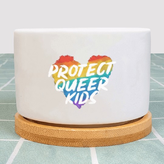Protect The Queer Kids Rainbow Pride Month Plant Pots