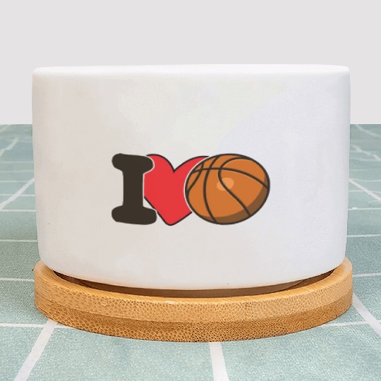 I Love Basketball For Basketball Lover Plant Pots
