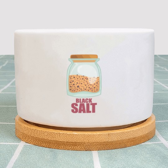 Black Salt Spice Flavor Food Cooking Plant Pots