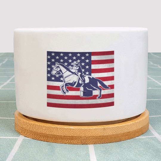 Horse Barrel Racing Plant Pots