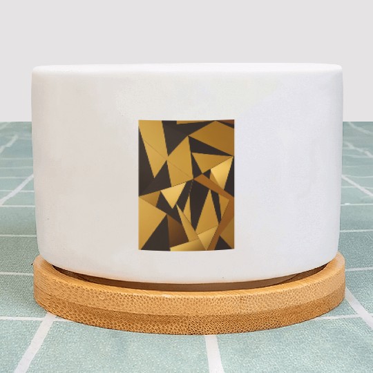 Black and Gold Minimalist Plant Pots