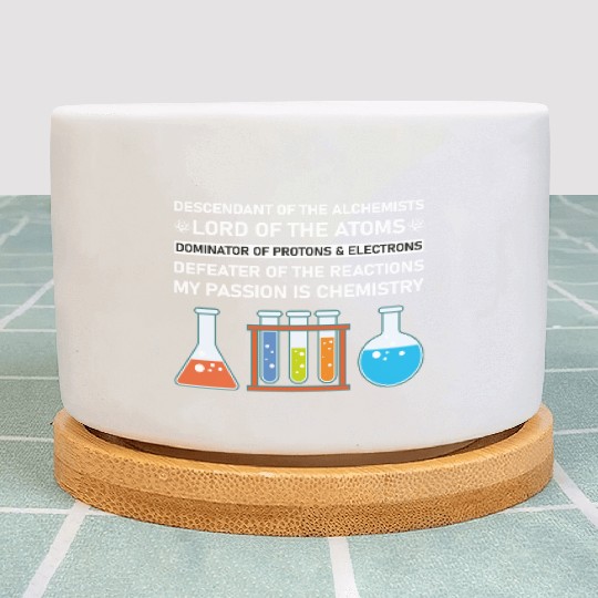 Chemistry Chemist Alchemists Alchemy Chemical Plant Pots