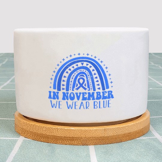 Wear In November Blue Diabetes Awareness Month Plant Pots