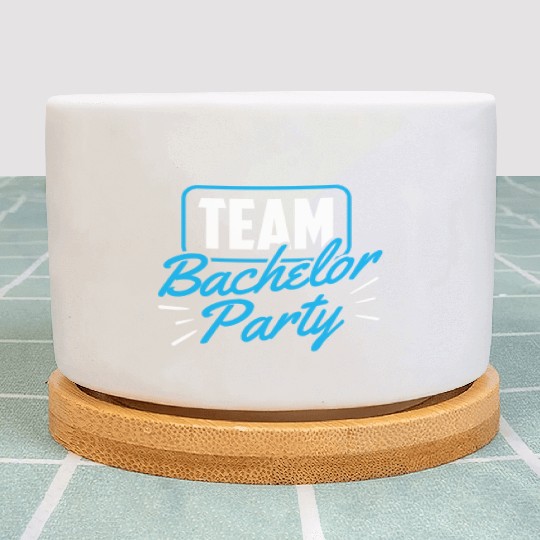 Team Bachelor Party Bride Groom Plant Pots