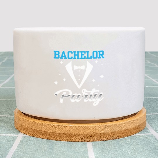 Bachelor Party Team Bride Groom Plant Pots