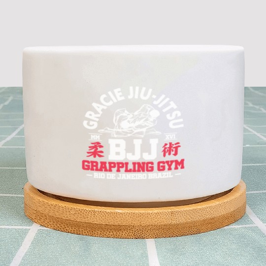 Gracie Jiu Jitsu BJJ Grappling Gym Plant Pots