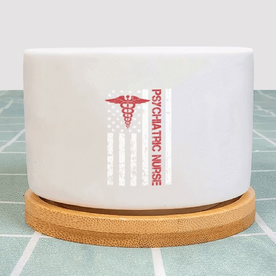 Psychology Psychologist Us Flag Psych Nurse Plant Pots