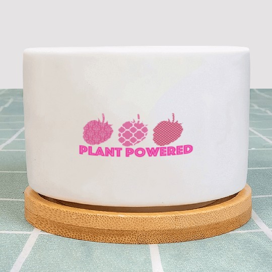 x27 Plant Powered x27 Vegan raspberry Plant Pots
