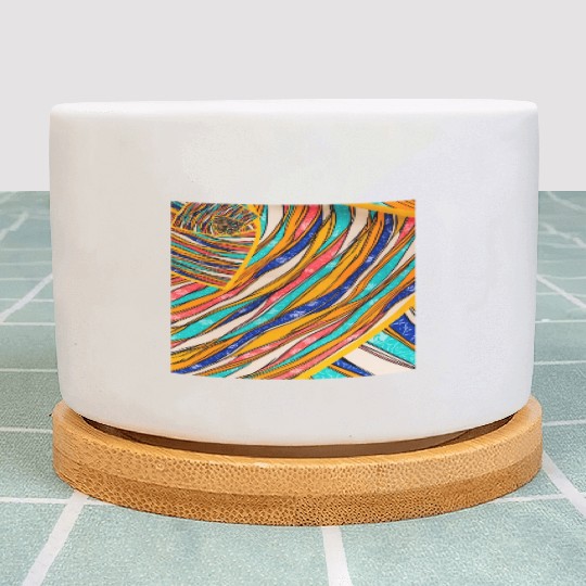 Neon Rainbow Retro 2023 NewYear Vintage Stronger Plant Pots