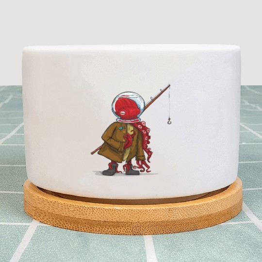 Octopus cartoon vector graphics Plant Pots