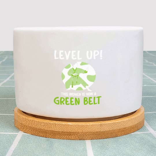 Level Up! This women is now a green belt Plant Pots