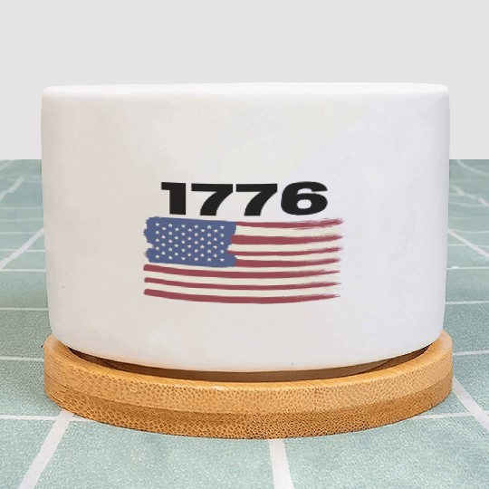 1776 | USA Flag| USA | America | United States Plant Pots